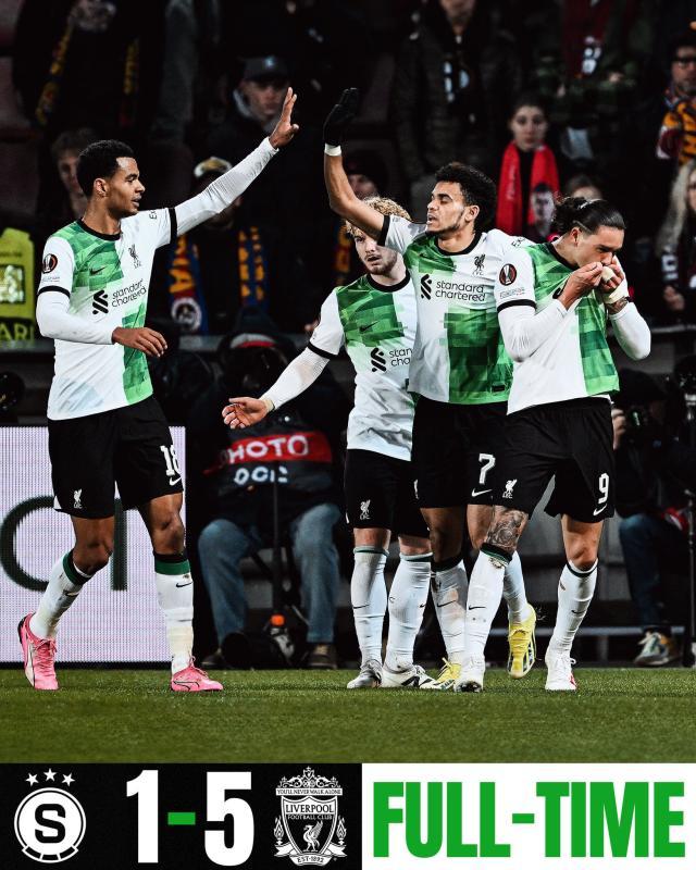 V体育下载-【欧联】多点开花，利物浦客场5-1大胜